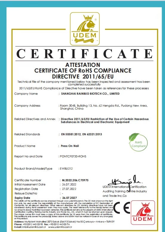 24 PCS Red Heart Nail Art, Long Length Long Water Pipe Fake Nails,Square Head Nail Tips False Nail