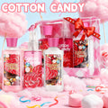 3-Piece Cotton Candy Bath & Body Care Travel Set, Home Spa Gift Set Includes Body Lotion, Shower Gel, And Fragrance Mist, Personal Body Care Travel Set, Birthday Mother's Valentine's Day Gifts